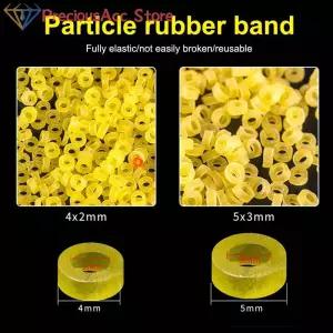 미끼고무줄 1세트 웜 베이트 클립 낚시용 수제 펠렛 밴디지 고무줄 탄력 고무 링