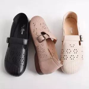 여자신발 버클 단화 엄마 컴포트화 효도화 여름신발 할머니 qLh7+4CMT