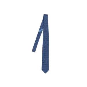 [명품] 페라가모 26SS 알파벳 로고 패턴 실크 넥타이 네이비 35 0940 0768358