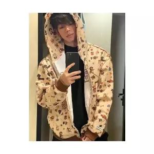 남자 댄디 가디건 집업 빈티지 풀오버 후드 카디건 스트리트 커플 상의 M스포1