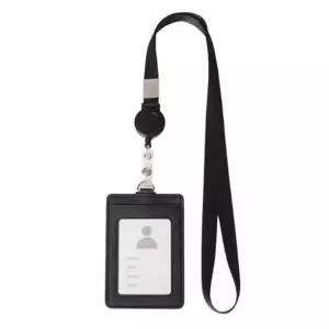 1개 블랙 사원증 릴 목걸이 릴홀더 출입증 목걸이 줄 ID카드
