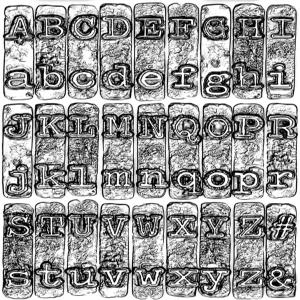 Sizzix 3D 텍스처 페이딩 엠보싱 폴더 664760 타자기 팀 홀츠 원 사이즈