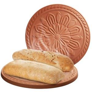 20 3CM 8인치 브레드 워머 스톤 라운드 러스틱 서빙 멕시코 1개 토르티야 적합 원형 가열 식사를 번용 유지 사워도우 매트 테라코타 팬케이크 타코 바구니에 따뜻하게