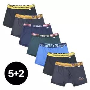 이너스유 남학생 주니어 요일 팬티 컬러7매 일주일 드로즈 청소년 아동1203862