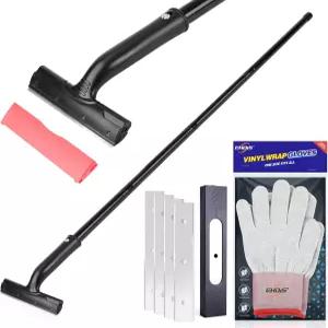 EHDIS 조절식 면도날 스크레이퍼 15인치-58인치 길이 손잡이 6인치 도구 페인트 코르크 제거 타일 바닥 벽