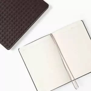 [문구/오피스] 가죽 노트 클래식 디자인 유선 다이어리 브라운 색상 필기 용품
