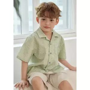 [롯데백화점]빈 카키 프린트 셔츠 블라우스BA21BL04LKL