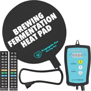 가열 온도 조절기가 있는 양조 및 발효 히트 패드 - 10인치 사워도우 스타터 워머 매트 맥주 와인 콤부차
