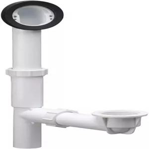 오버플로와 높이 및 깊이 조절이 가능한 디자인 하우스 PVC 러프 인 배스 배수 키트 - 522458