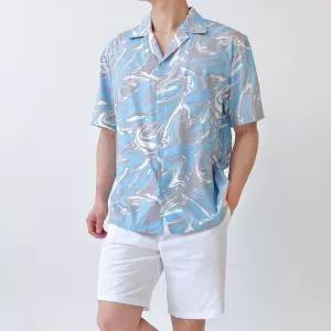 남자 휴양지 바캉스 비치 반팔남방 셔츠 웨어 바다 휴가