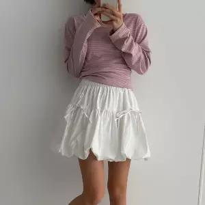 [옷자락]여자 러블리 벌룬 리본 캉캉 셔링 발레코어 미니스커트_P419359613