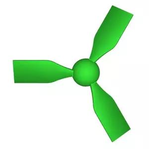 과학 만들기 삼엽 프로펠러 1개