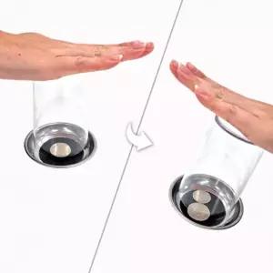 도매 컵통과마술 어피어링코인인더플레이트(투명컵포함) 이벤트 동전마술 JL매직