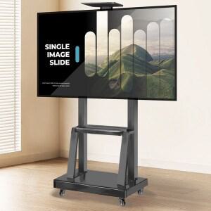 Shipshape tv스탠드 이동식 TV스탠드 풀스틸 소재 마운트 높이 조절