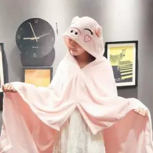 후드 망토 동물 애니멀 귀여운 담요 이불 무릎 블랭킷