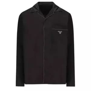 [롯데백화점]프라다 로고 프린팅 실크 긴팔 셔츠 SC737 10HX F0002