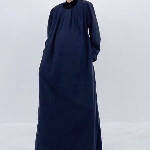 메이 넥주름 코듀로이 롱원피스 빅사이즈임부복 임산부오피스룩 예비맘원피스 맘룩 겨울임부복