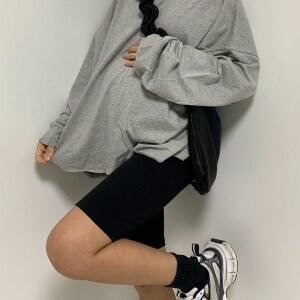 임산부 바이커 팬츠 (5부 레깅스)