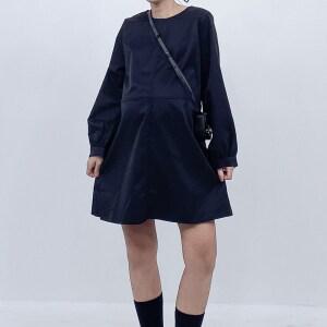 밀리 미니 원피스 임산부데일리룩 만삭임부복 가을임신 예비맘 임산부하객룩 결혼식복장