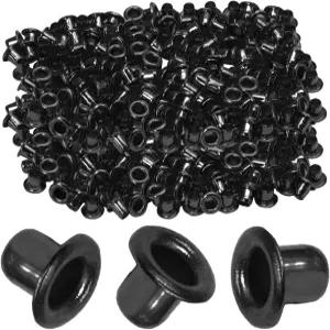 라이트엑스페 2.5mm 작은 그로밋 아일렛 200개 비드 코어 의류 가죽 캔버스용 셀프 백킹 (건메탈)