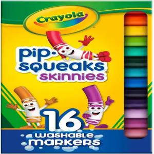 크레욜라 핍 스키니 세척 가능 마커 세트(16ct) 필수 부활절 바구니 스터퍼 용 미니 얇은 컬러링 봄 공예