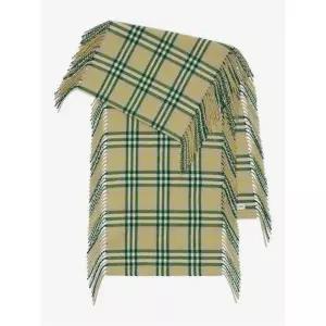 [롯데백화점]버버리 체크 캐시미어 프린지 스카프 8079992