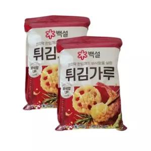 백설 튀김가루 1kg 2개