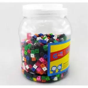 작은 10mm 결합가능 플라스틱 사각큐브 조립놀이 장난감교구 키덜트 아이들선물