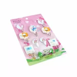 우일 XBD451C5 캐릭터 모음행거2 9P 다용도걸이 D-0619 -O