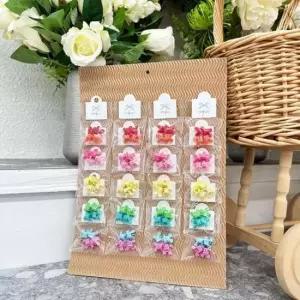 [반려] 강아지 파스텔 마우스 집게핀 4P 20개 세트 머리핀