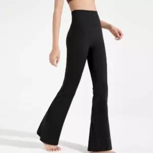 여성 시즌리스 하이웨스트 신축성 나팔 레깅스