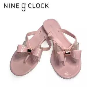 나인어클락 리본 조리젤리 핑크 조리 쪼리 리본조리 리본쪼리 캐주얼쪼리 심플쪼리