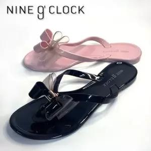 나인어클락 리본 조리젤리 블랙 핑크 조리 쪼리 리본조리 리본쪼리 캐주얼쪼리 심플쪼리