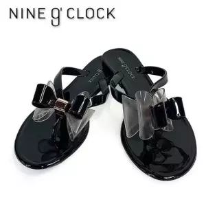 나인어클락 리본 조리젤리 블랙 조리 쪼리 리본조리 리본쪼리 캐주얼쪼리 심플쪼리