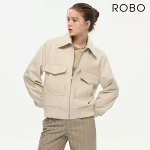 이태리 베지터블 램스킨 블루종