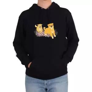 [RIZPICK]후드티 강아지 친구 꽃길만 걸어라 뛰어노는 강아지그림 다양한