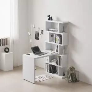 아도라퍼니처 N듀오 소형 5단 책장 책상 세트 1200
