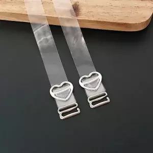 하트 투명 무광 브라끈 1.5cm