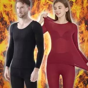 남녀 초경량 37도 사방체온유지내의 할머니 여성 면 테마 엑스트라