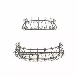 테라스 BJJ131L8 벽선반 2종세트(브라운) 소품 화분 수납진열대