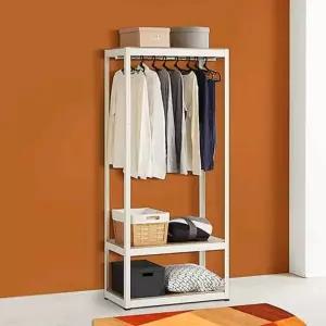 시스템 ZHC798K6 행거 80 3단 수납옷장 철제선반 철제행거