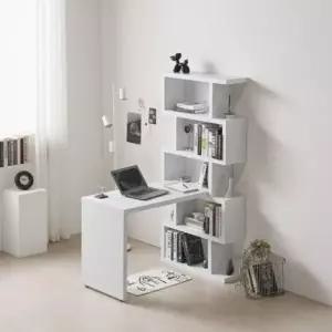 아도라퍼니처 N듀오 소형 5단 책장 책상 세트 1200