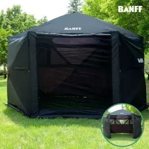 밴프 대형 쉘터 원터치 육각 스크린하우스 그늘막 바람막이 캠핑