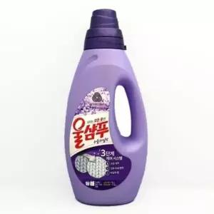 속옷 니트 섬유케어 세탁 울샴푸 라일락 1L 용기형