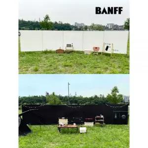 밴프 캠핑 윈드 스크린 사이드월 바람막이 브레이크 가림막 밴프 윈드스크린 블.랙[CE