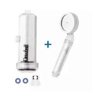 [듀벨][SSG단독구성] 수도애 샤워기용 제로필터+와이즈 화이트 샤워기 대용량 필터 염소제거