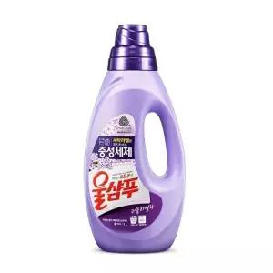 드럼겸용울샴푸 드럼세탁기용 퍼플세탁용기 퍼플 1L울세탁세제