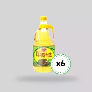 [오뚜기] 오뚜기 식초 다시마식초 1.8L x 6개
