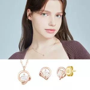 ETER 14K 목걸이+귀걸이 세트 (SET-J0-0426)