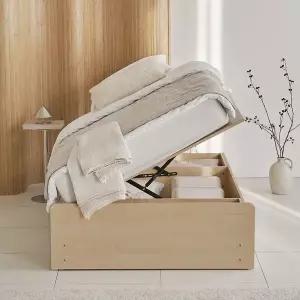 [포스트모던] 빅셈 평상형 리프트업 수납 침대 SS (70T유로탑매트)